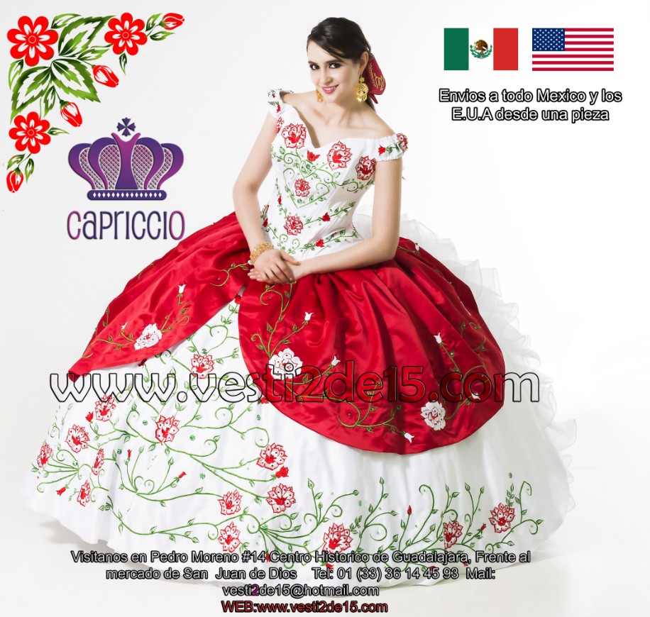 charro style quinceañera dress 
